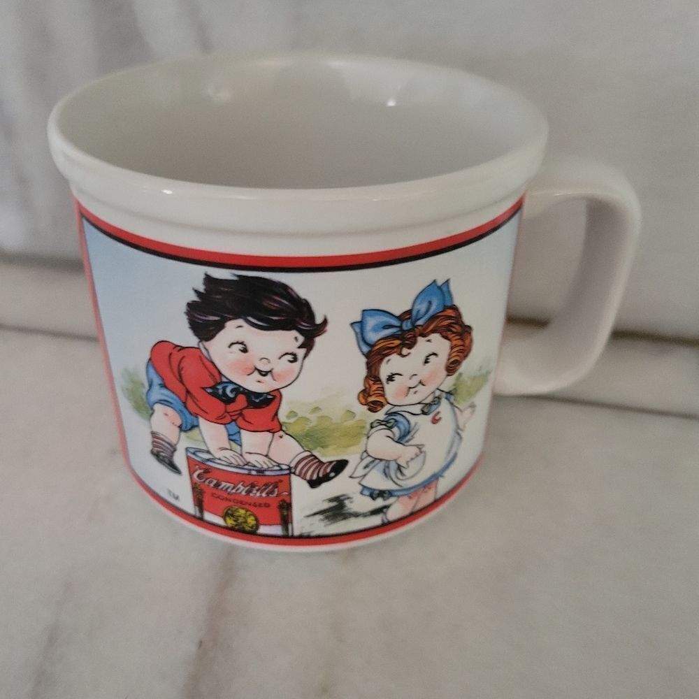 Campbells Soup Vintage 98 Mug Cup Kids  School At Play Houston House Collectable